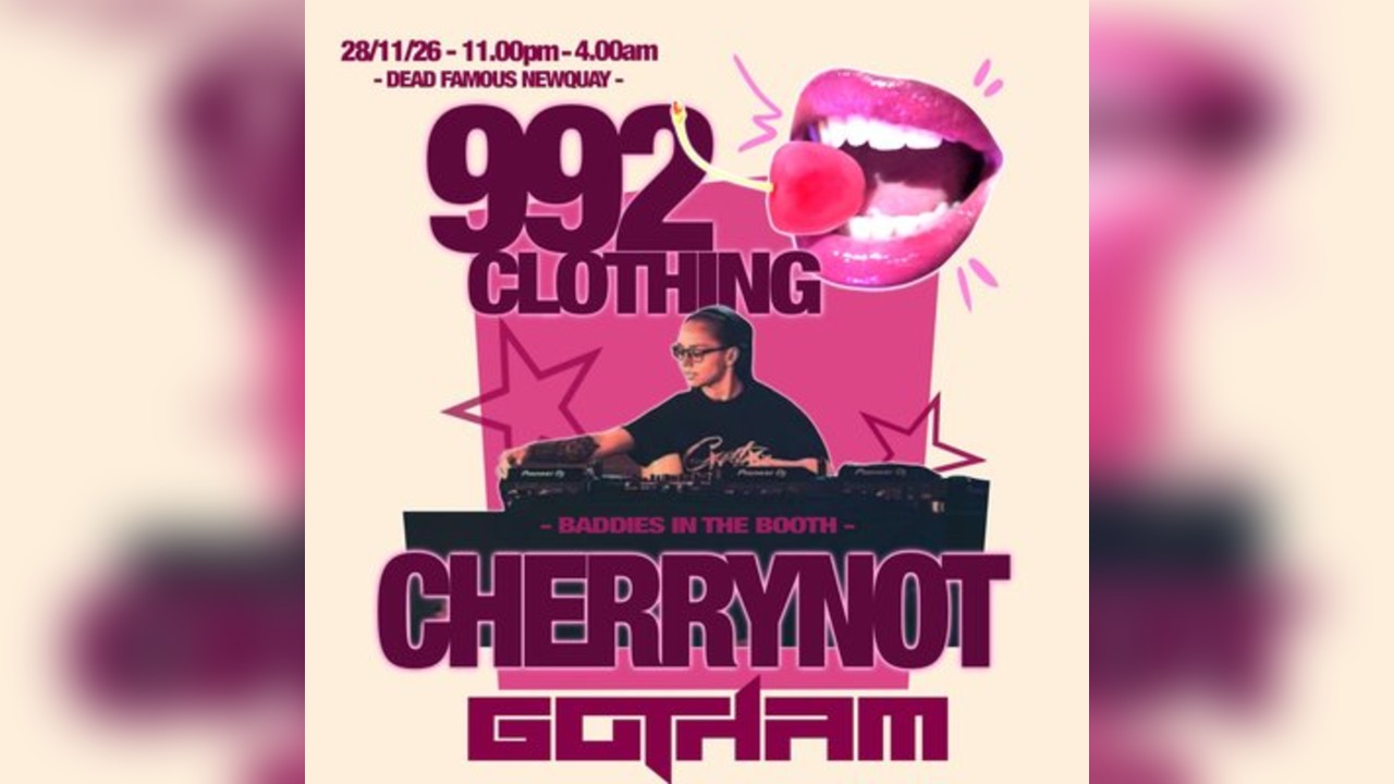 992 Clothing x Cherry Not present: BADDIES IN THE BOOTH
