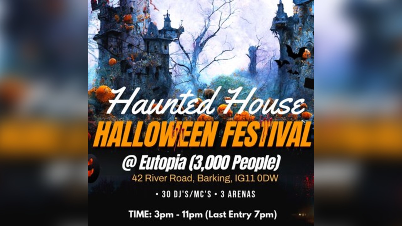 Haunted House Indoor Halloween Festival - 3000 People & 30 DJs