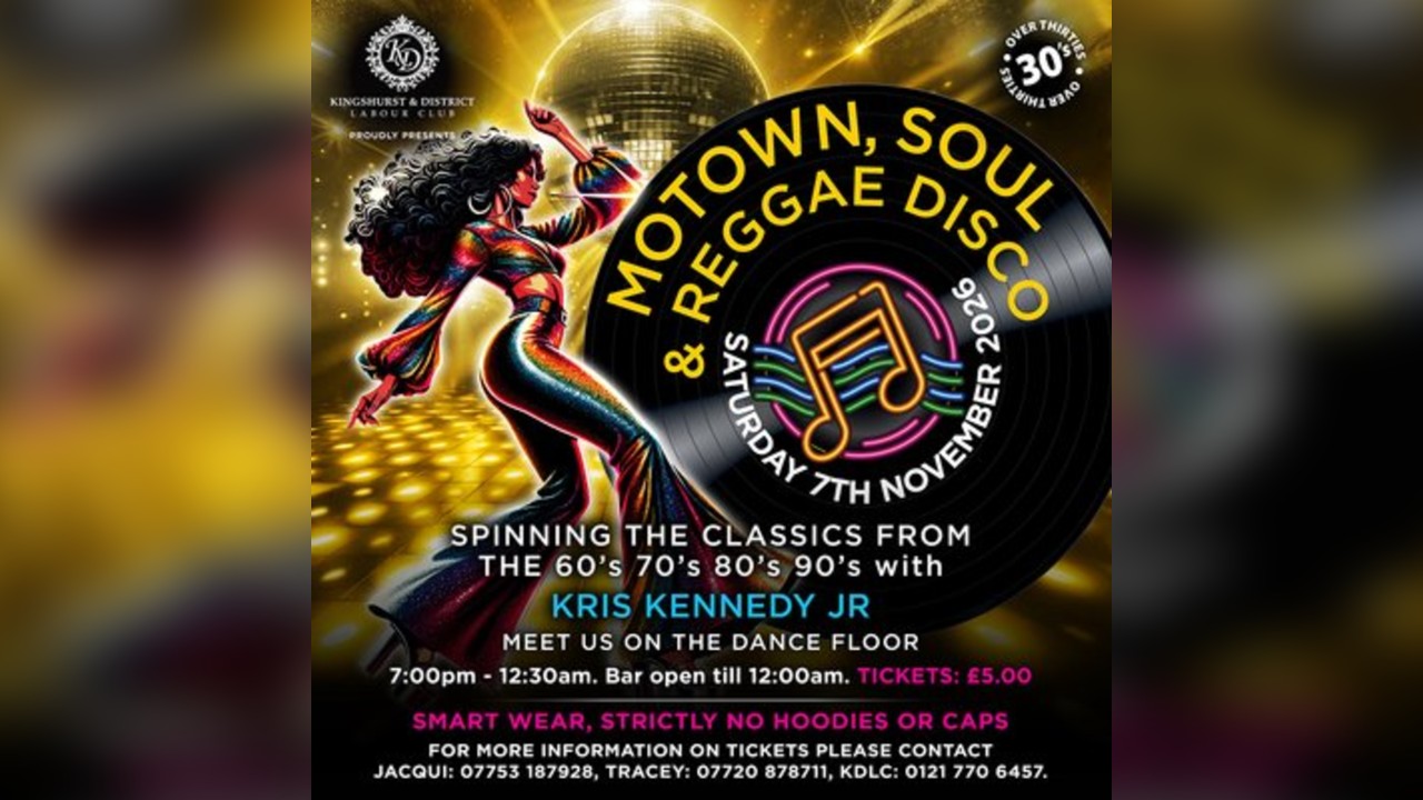 Motown, Soul & Reggae Disco