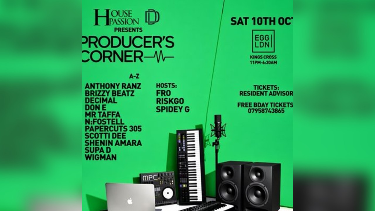 House Passion presents Producer's Corner