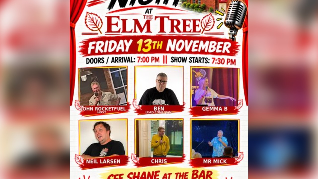 Comedy Night at the Elm Tree Pub in Stockton-on-Tees
