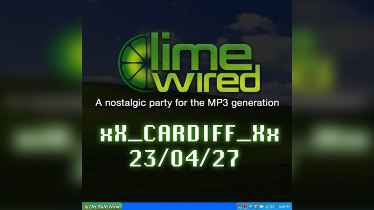 LIMEWIRED: A 2000s Nostalgia Party - Cardiff 2027