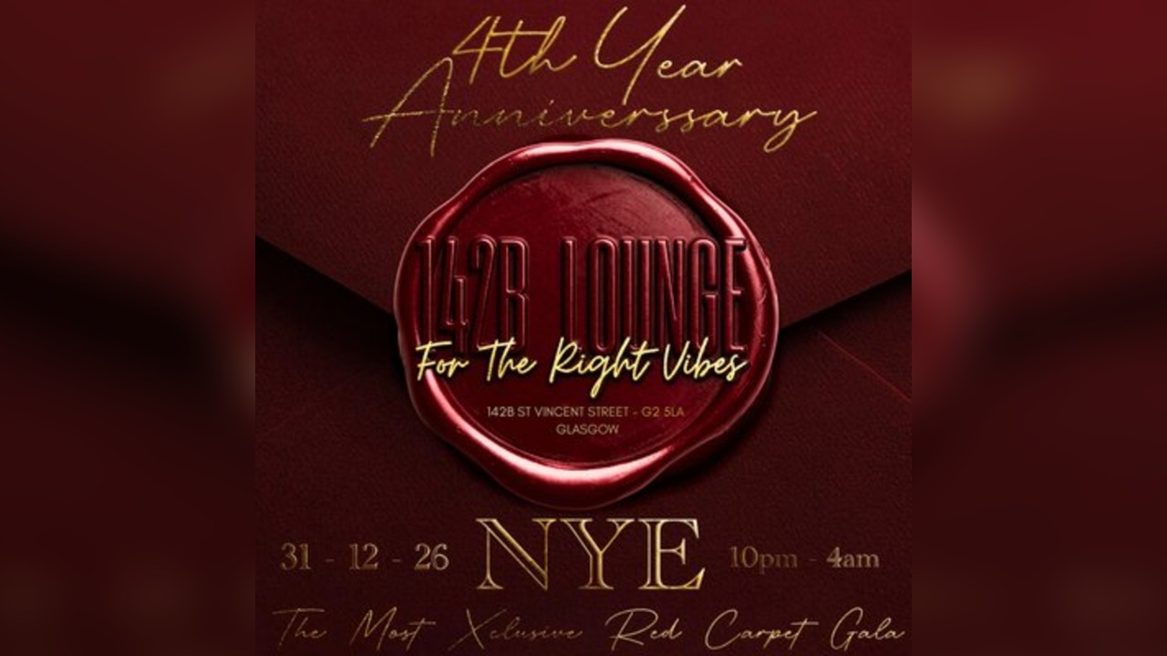RED CARPET ROYALE - NYE It's 142B's 4TH ANNIVERSARY 