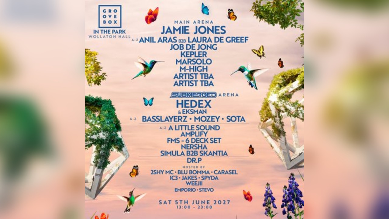 JAMIE JONES, HEDEX + more | Groovebox In The Park 2027