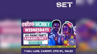 Freshers UV Paint Rave @ Retro Cardiff Wednesday 7th October