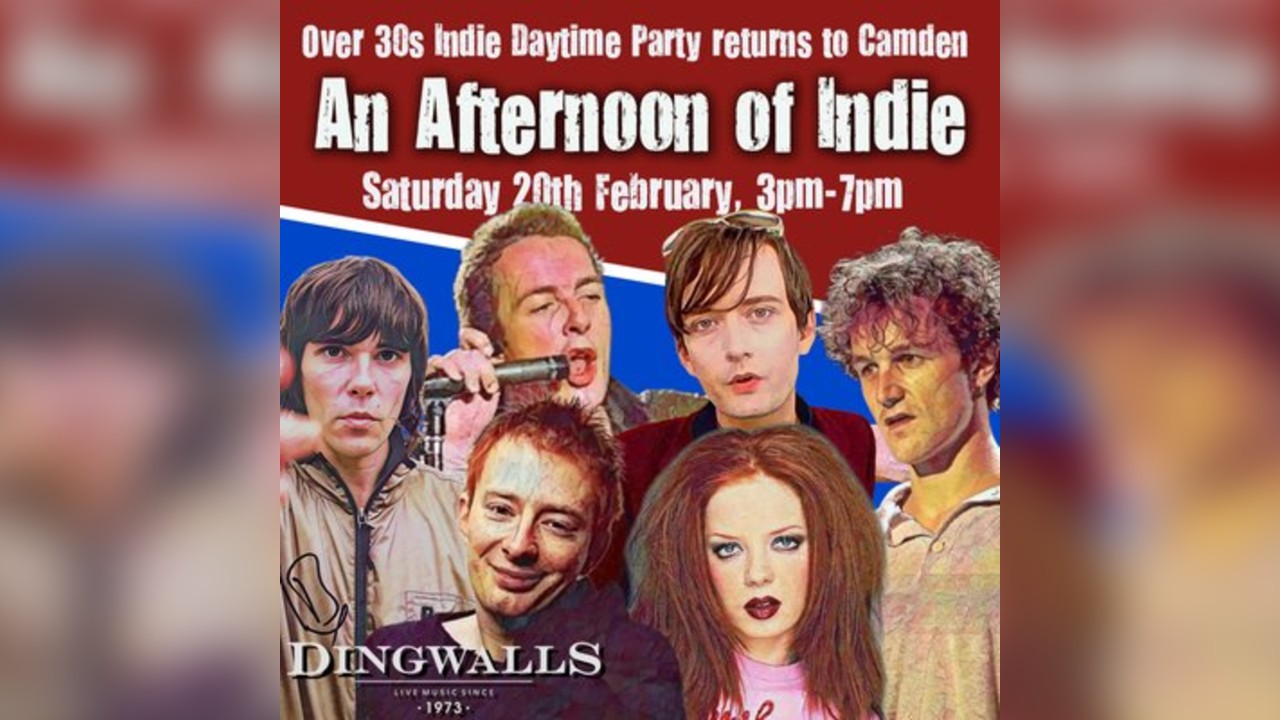 An Afternoon of Indie LONDON (over 30s only) 20th February