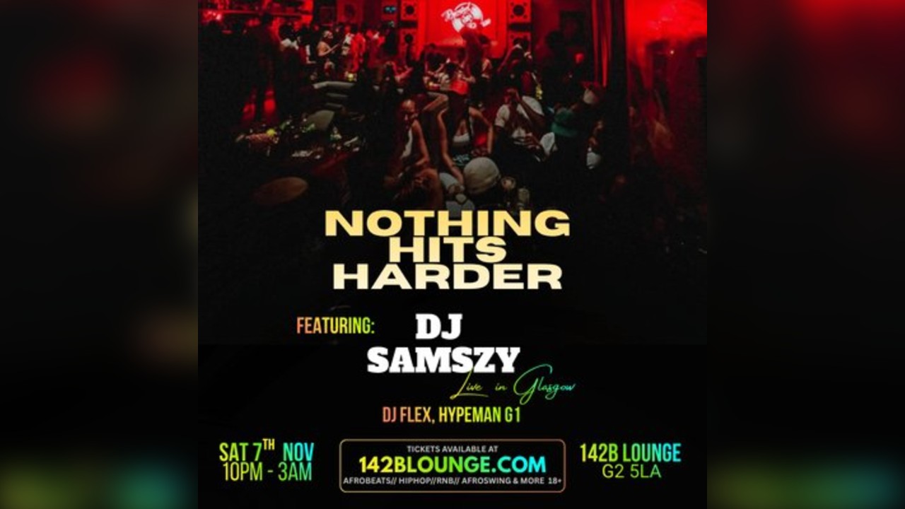 NOTHING HITS HARDER feat. DJ SAMSZY Live in Glasgow