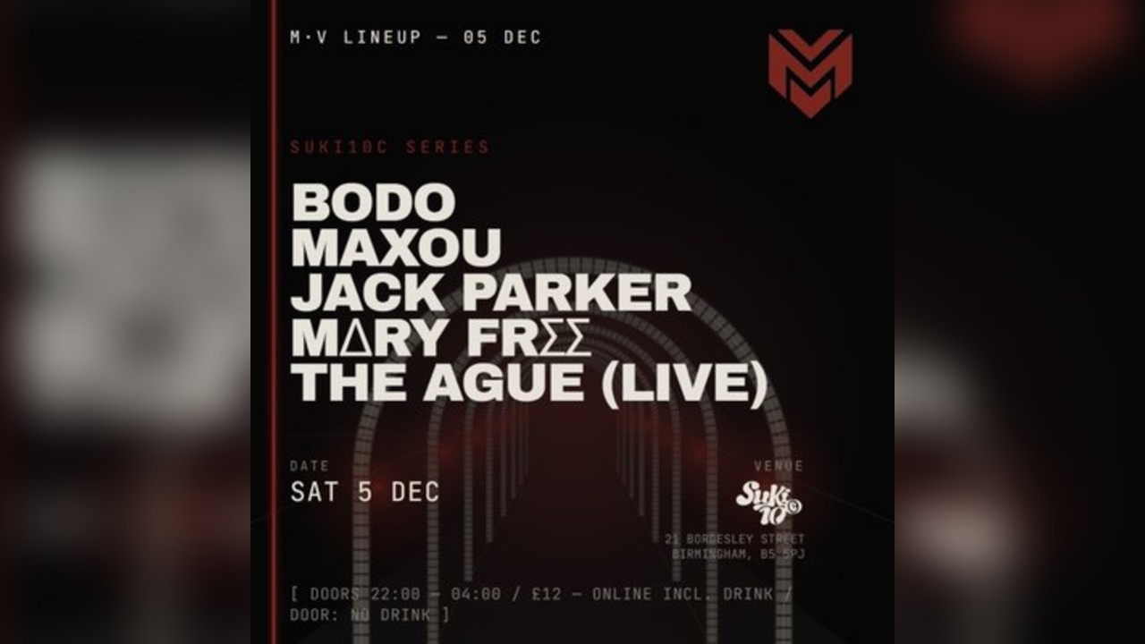 MUSEVENTS | SUKI10C Techno Session