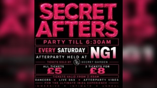 SECRET AFTERS: Every Saturday