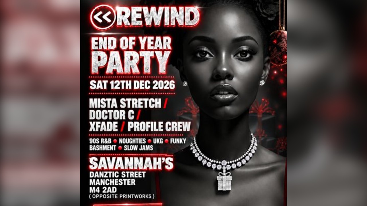 Rewind End of Year Party 90s & Noughties R&B