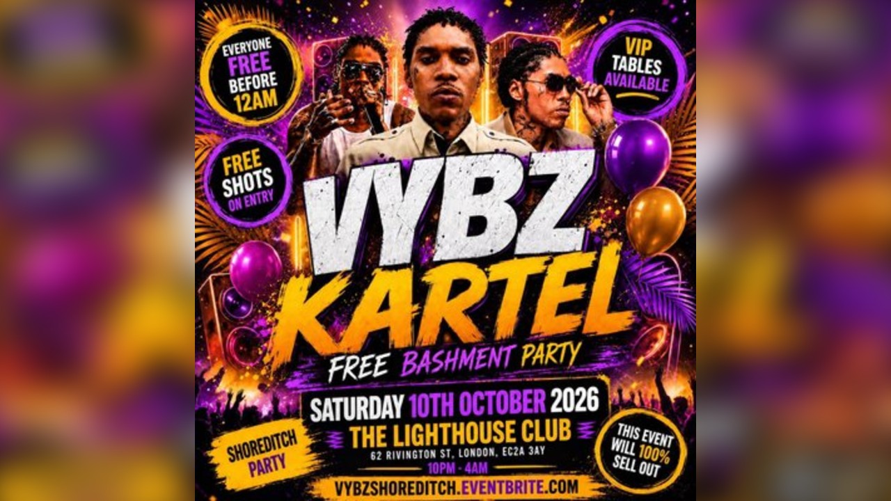 Vybz Kartel - Free Bashment Party - Everyone Free Before 12AM
