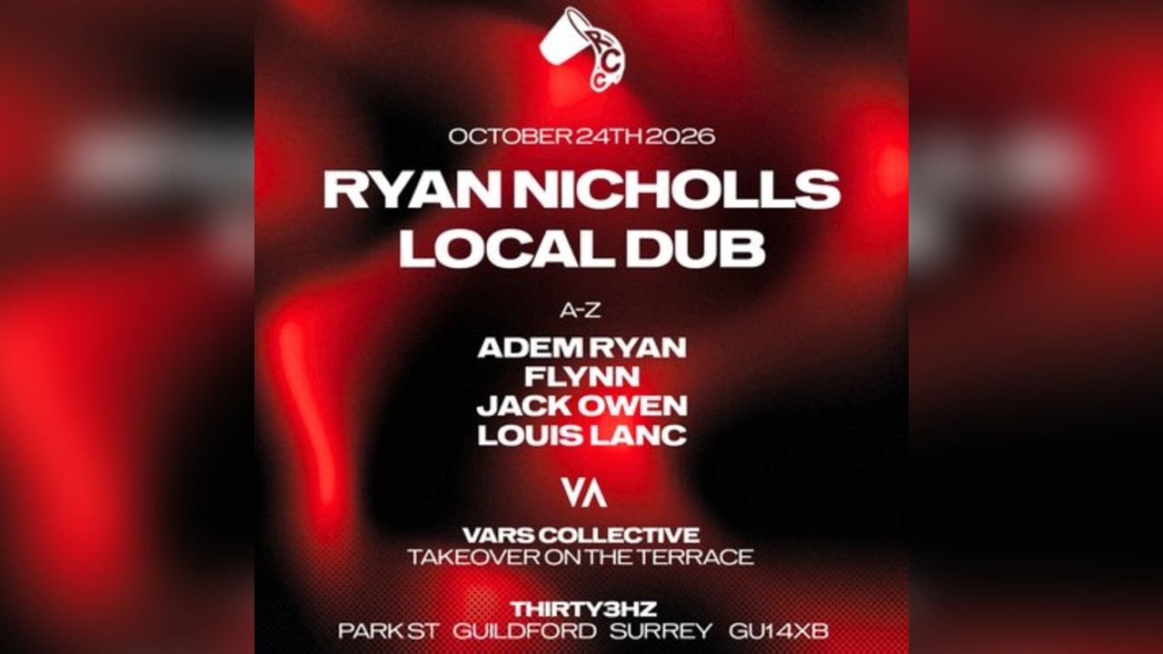 Red Cup Collective: Ryan Nicholls and Local Dub @ Thirty3Hz