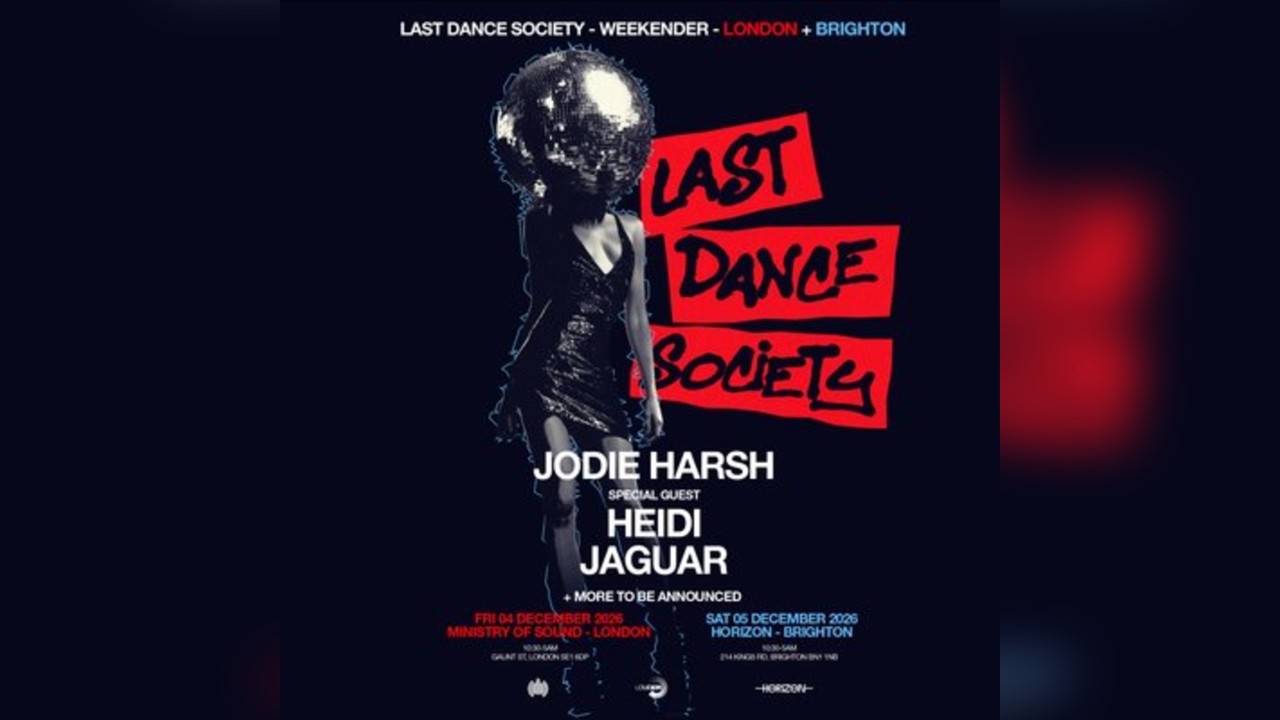 Last DANCE SOCIETY: JODIE HARSH, HEIDI, JAGUAR + MORE
