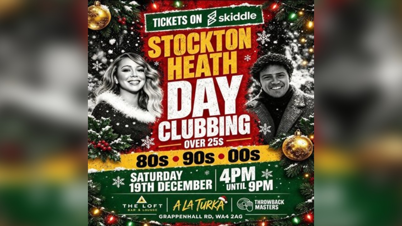 Throwback Masters Stockton Heath Over 25s Day Clubbing Event