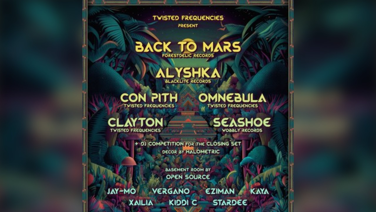Twisted Frequencies present BACK TO MARS, ALYSHKA w/ Open Source