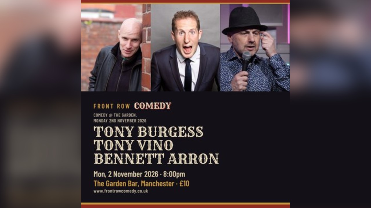 Comedy @ The Garden, Monday 2nd November 2026