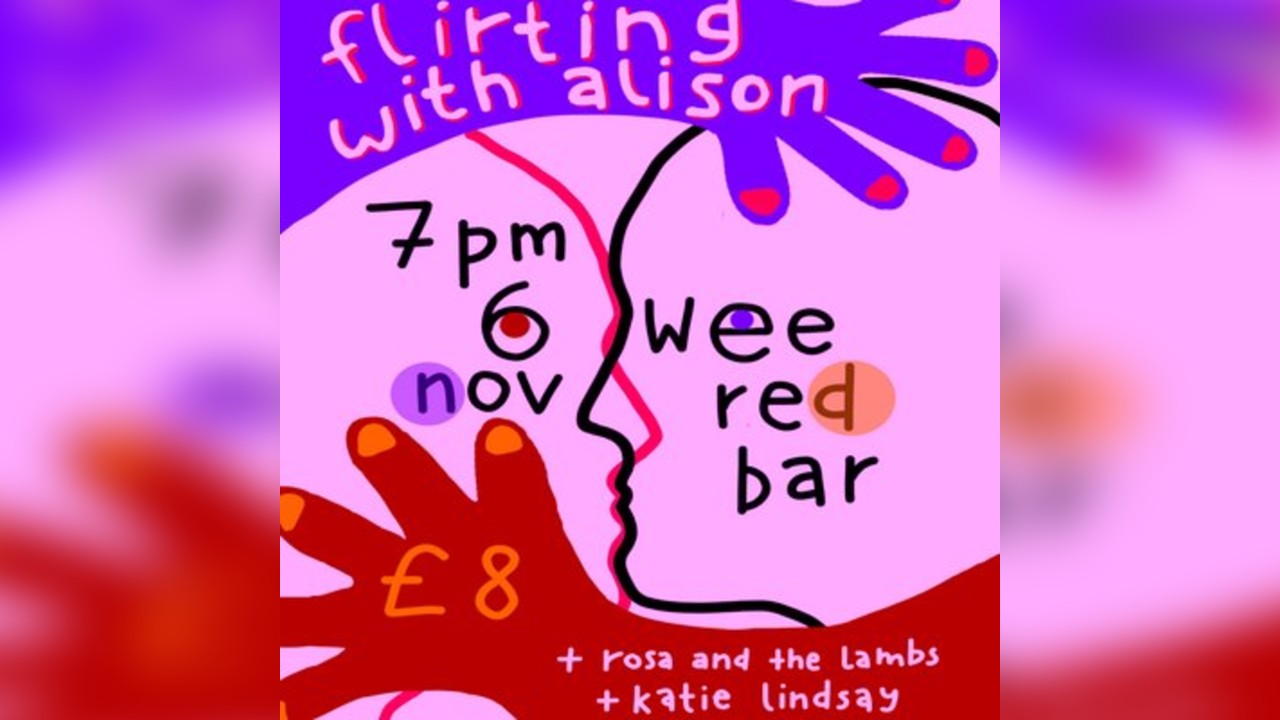 Flirting with Alison at the WEE RED BAR
