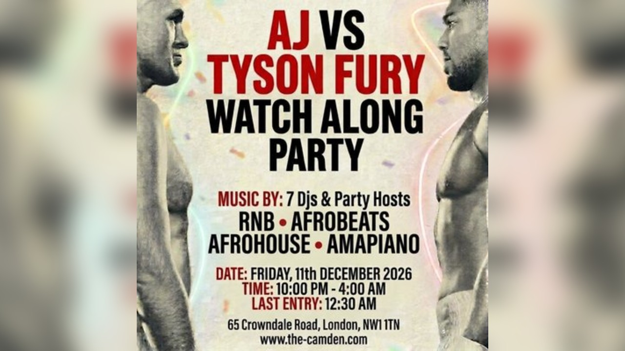 AJ vs Tyson Fury Watch Along | Live Screening & After Party