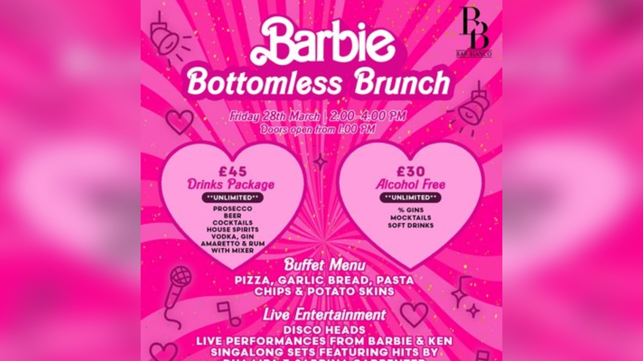 Barbie Bottomless Brunch at Bar Bianco