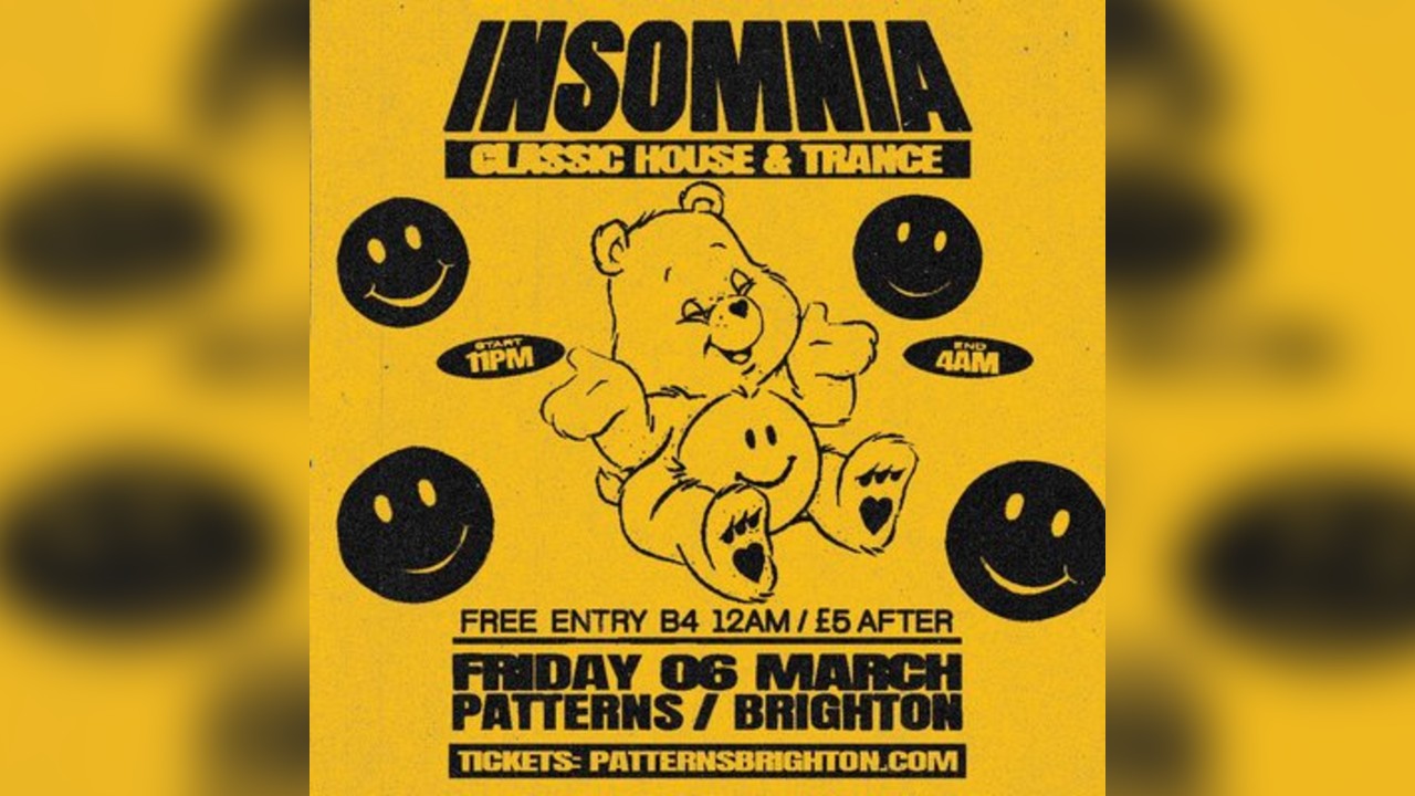 Insomnia: Classic House & Trance (Free Tickets)