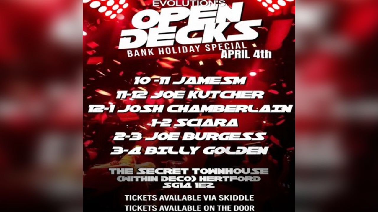 Evolution's OPEN DECKS