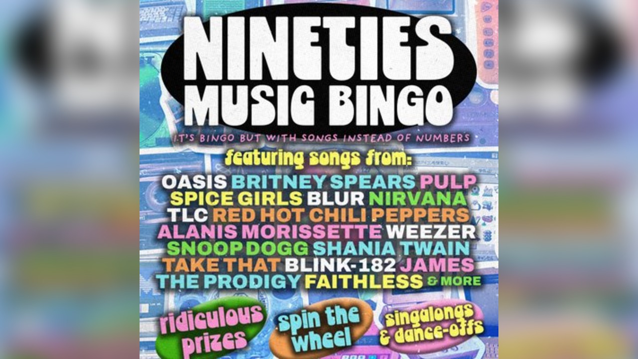 90s Music Bingo
