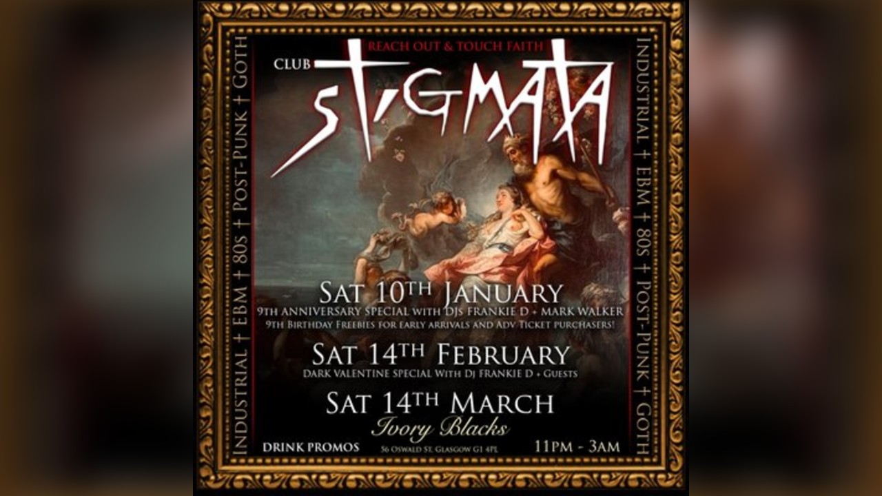 Club Stigmata with Dj FRANKIE D and Guests