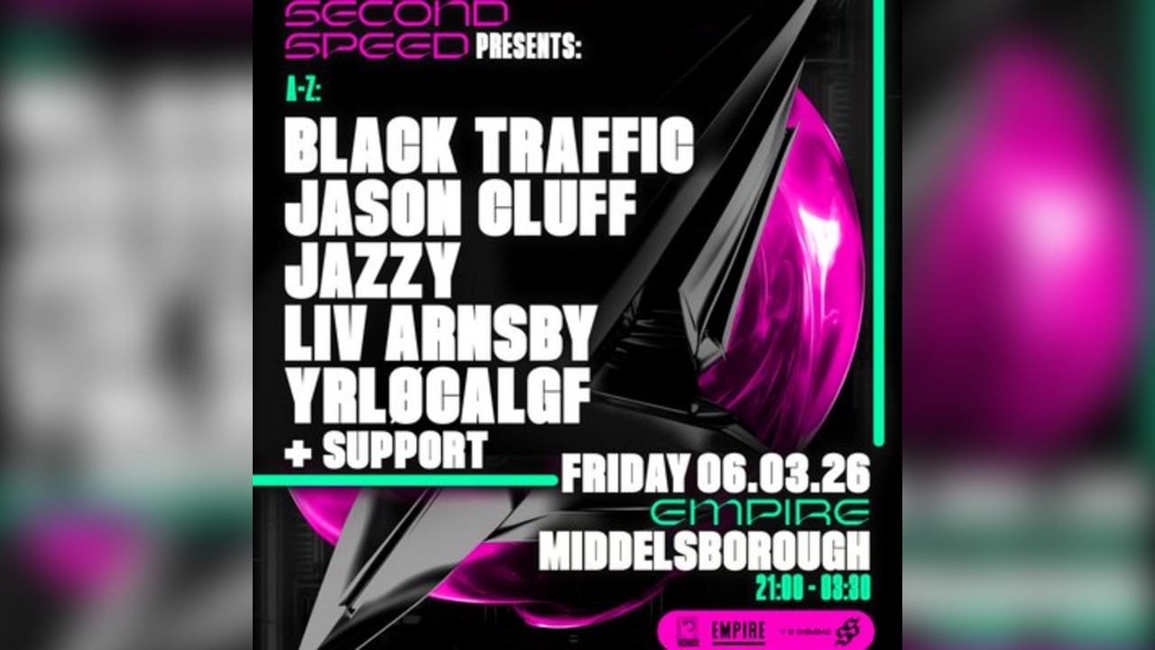 Second Speed: Jazzy, Jason Cluff, Black Traffic + more