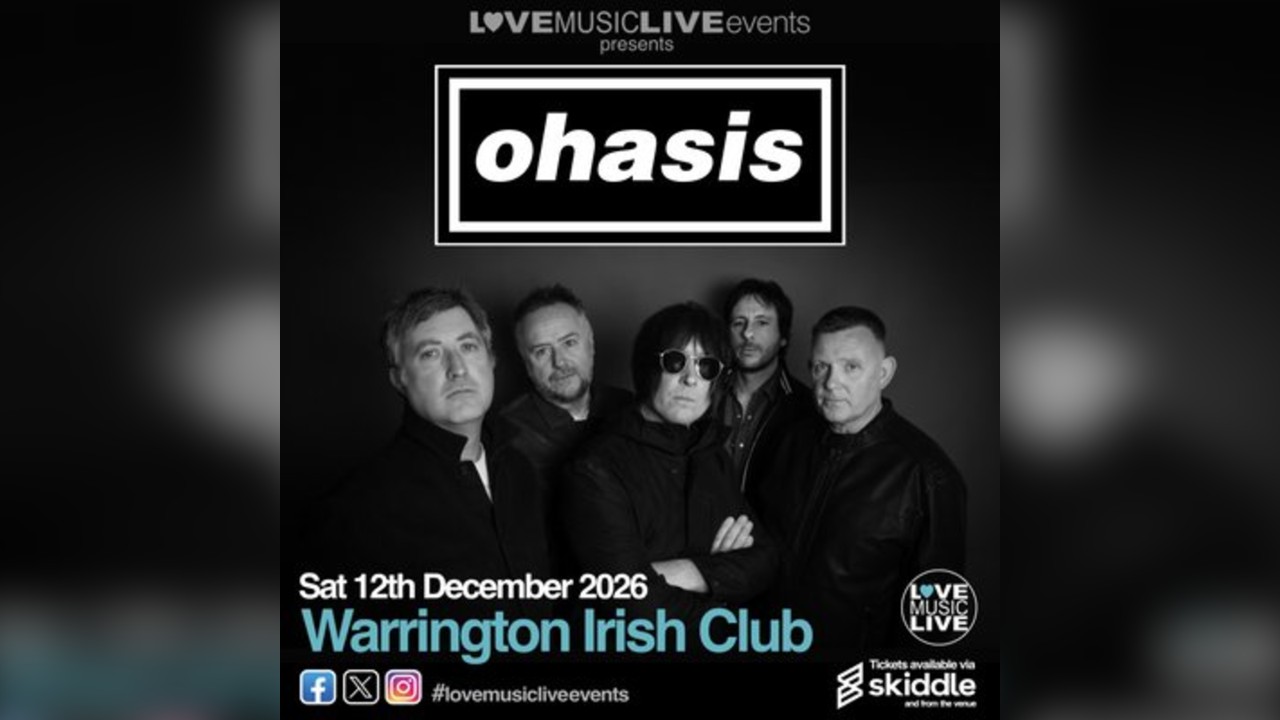 OHASIS (Tribute) - Warrington Irish Club -  Sat 12th Dec 2026