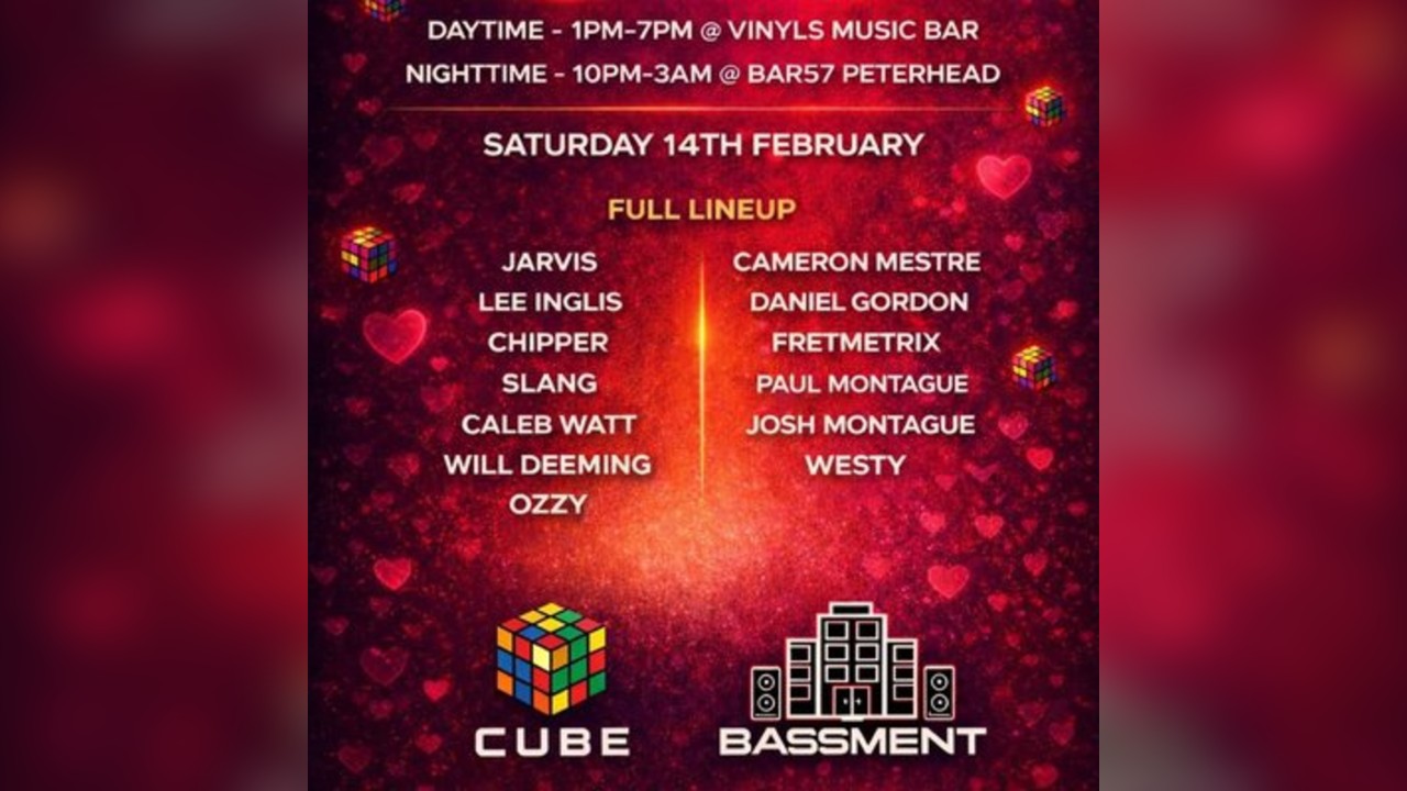 Bassment X Cube Presents: Valentines Dance