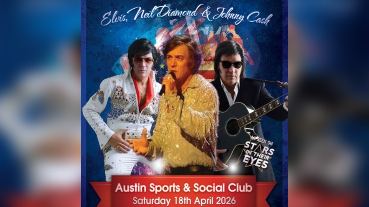 Elvis, Neil Diamond & Johnny Cash Tribute Night - Longbridge