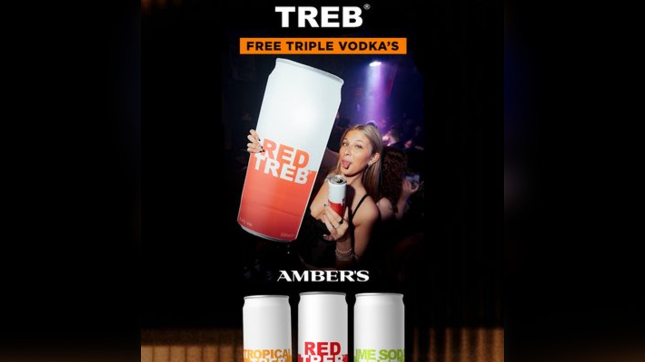 After Dark presents TREB @ AMBERS - Free Triple Vodka Cans