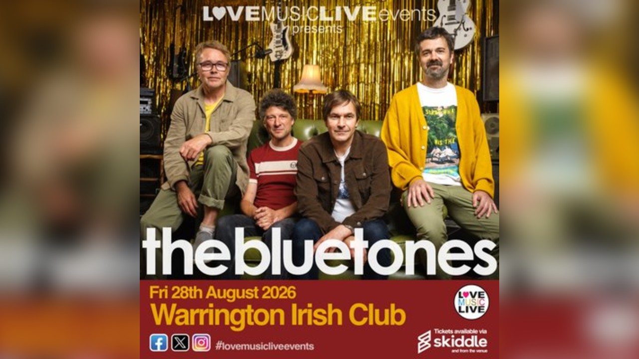 BLUETONES - Warrington Irish Club - Fri 28th Aug  - FULL BAND