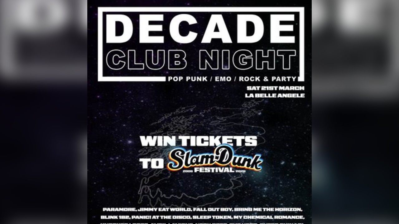 Decade Club Night - SLAM DUNK GIVEAWAY