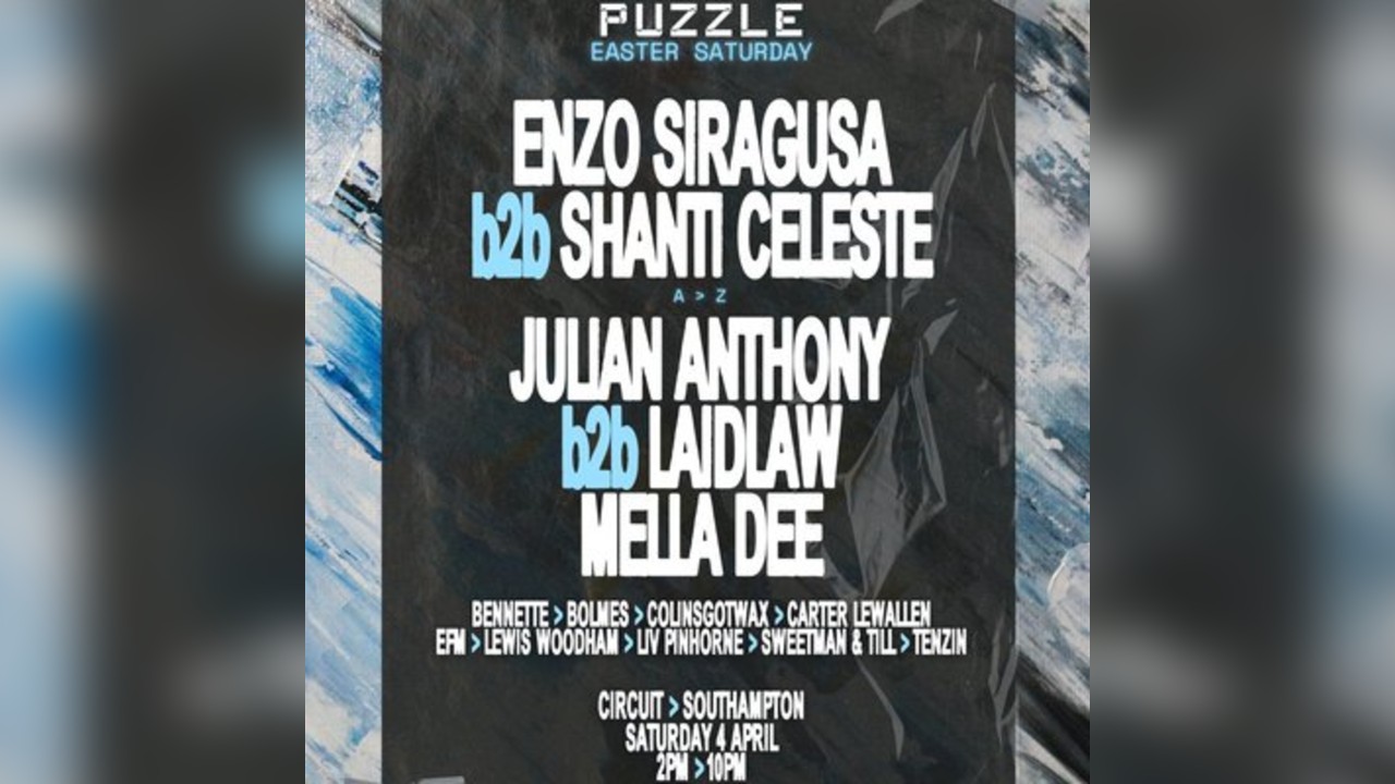 Puzzle Easter: Enzo Siragusa, Shanti Celeste, Laidlaw + more