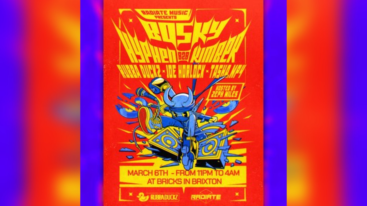 RADIATE x Rubba Duckz presents... Bosky, Hyphen and MORE