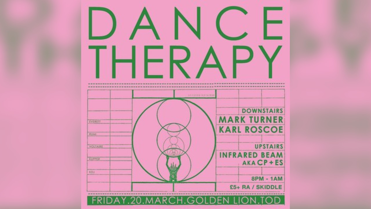 Dance Therapy with DJs Mark Turner, Karl Roscoe & Infrared Beam