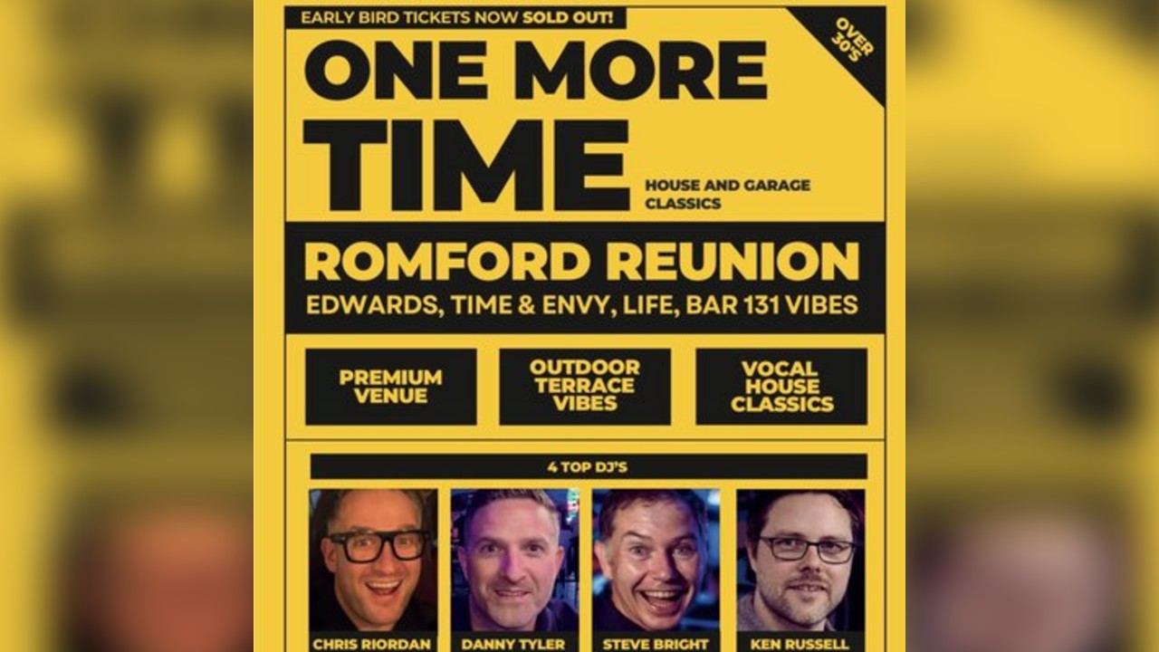 ONE MORE TIME  - Over 30's Day Party