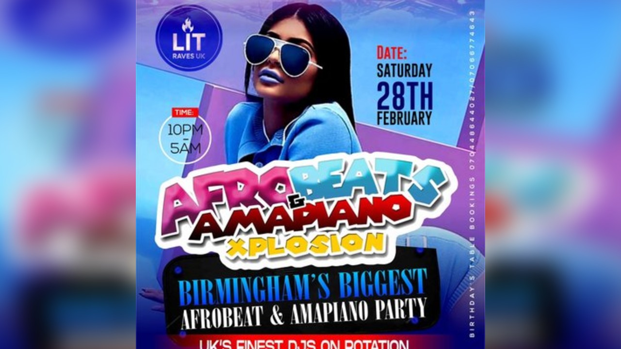 Afrobeats x Amapiano Xplosion Birmingham