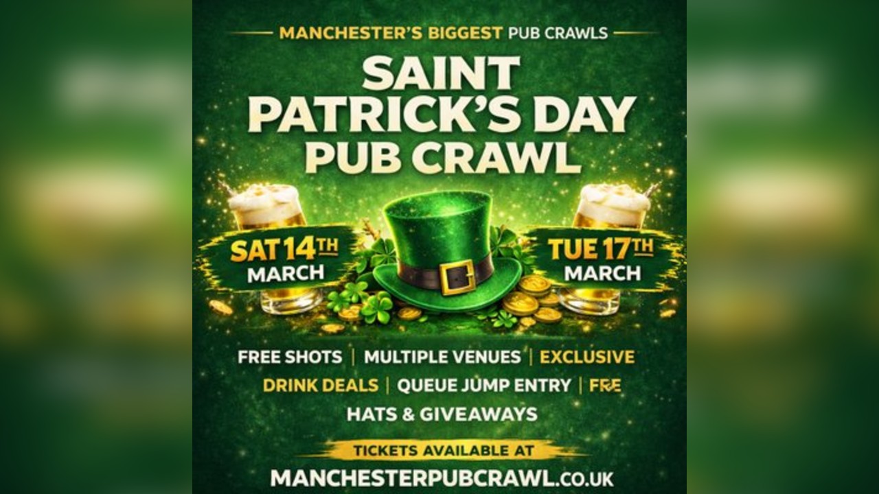 Saint Patrick´s Day Pub Crawl Manchester