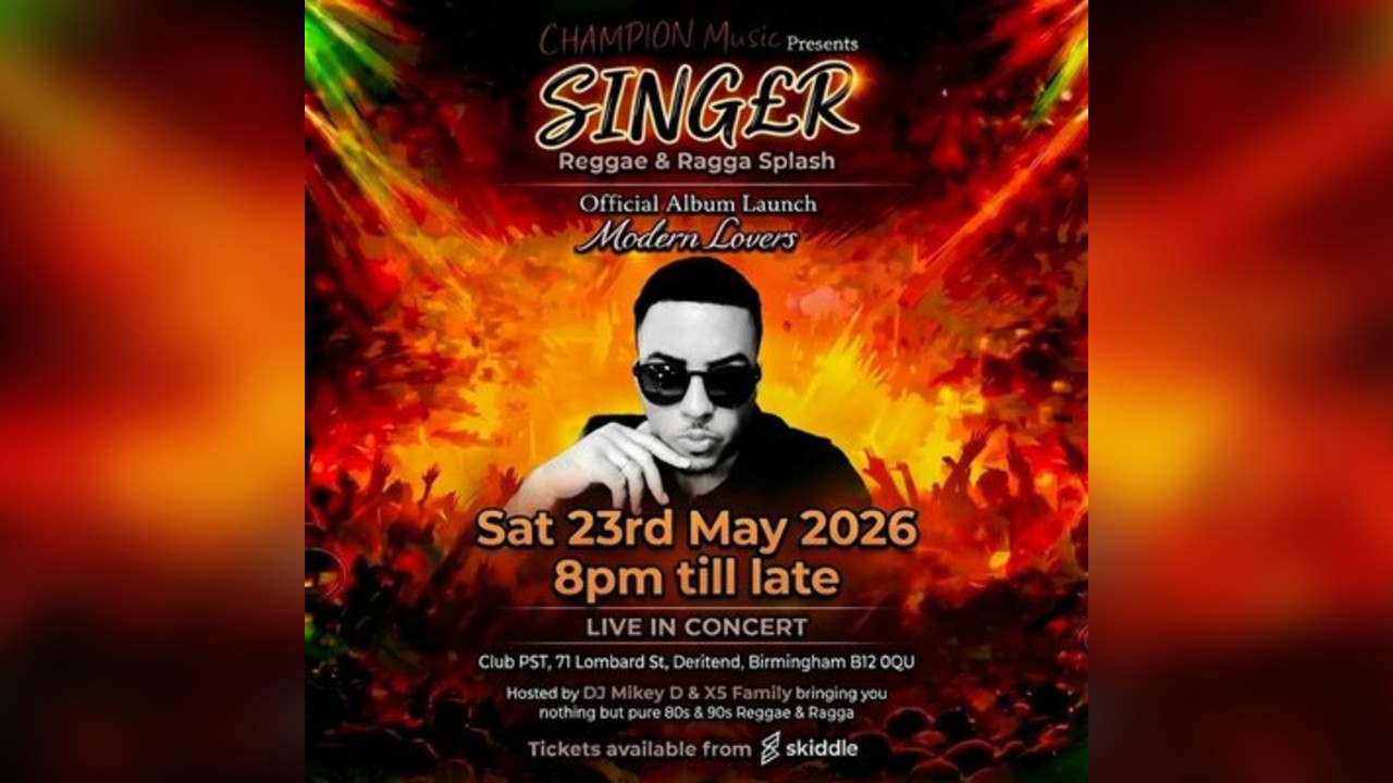 SING£R Modern Lovers Album Launch (Reggae & Ragga Splash)