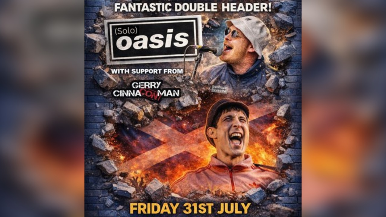 Oasis and Gerry Cinnamon Double Bill Tribute Show