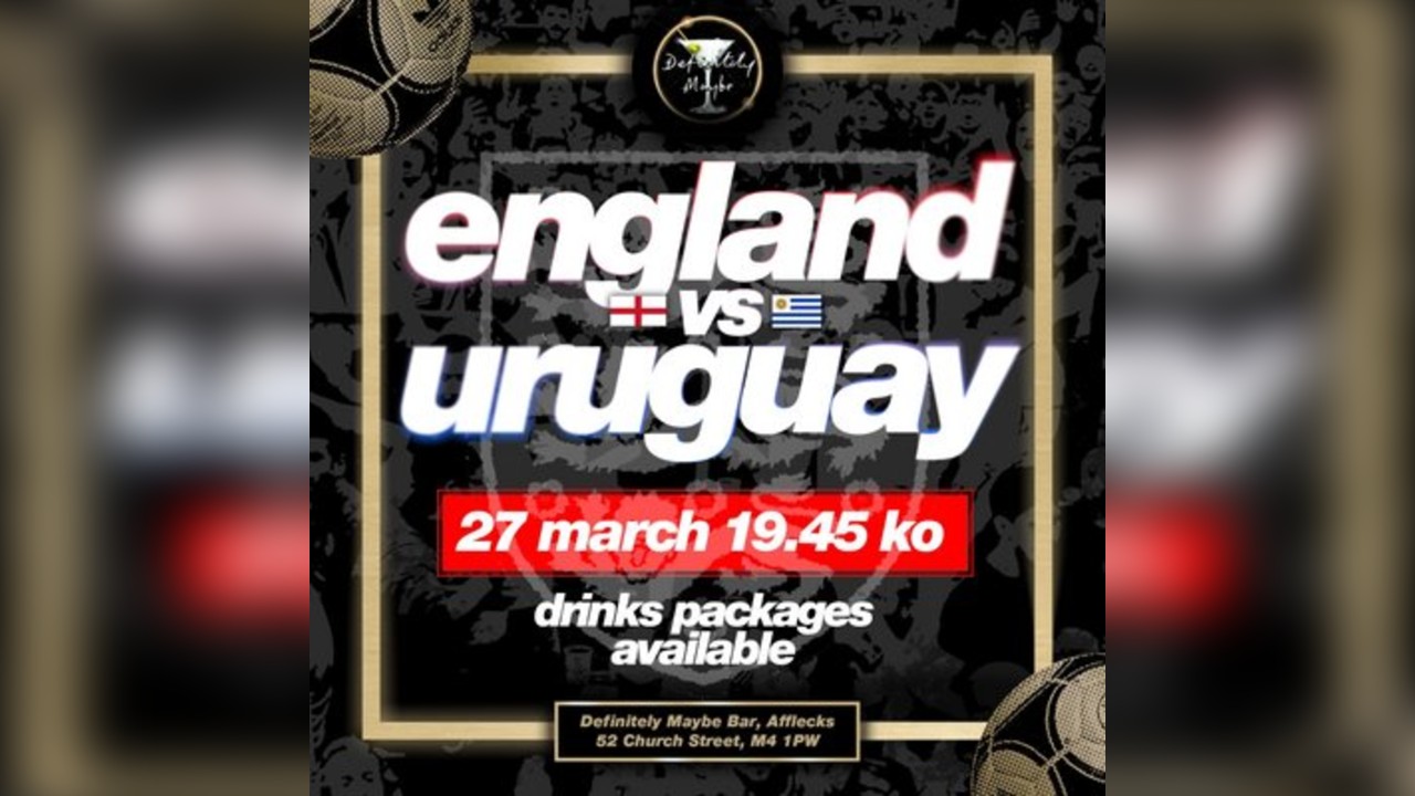 England vs Uruguay Screening & Drinks