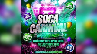 Soca Carnival - Shoreditch Party - Everyone Free Before 12AM