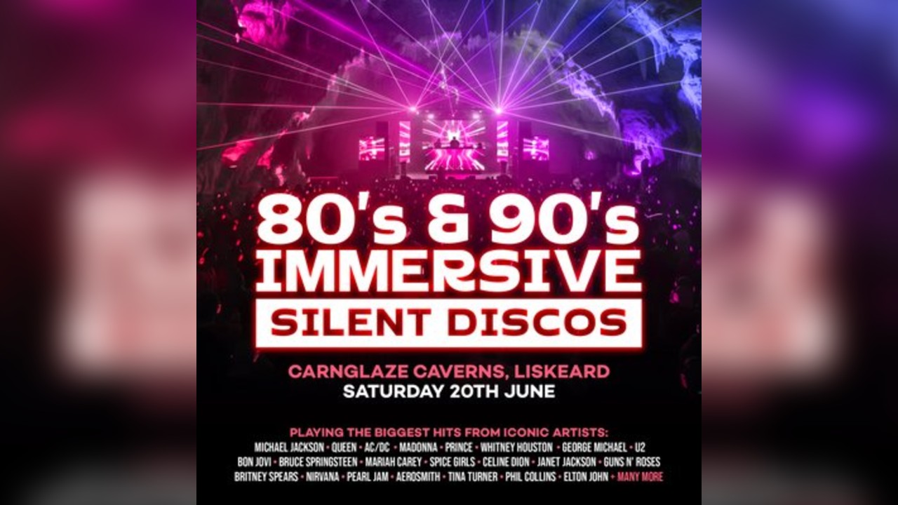 80s & 90s Silent Disco @ Carnglaze Caverns, Cornwall