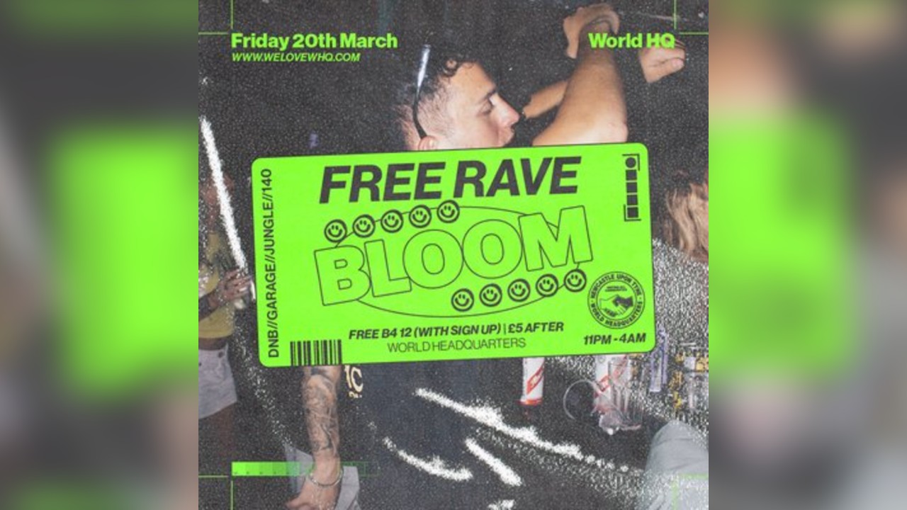 BLOOM - FREE RAVE - D'n'B, Jungle, UK Garage, 140