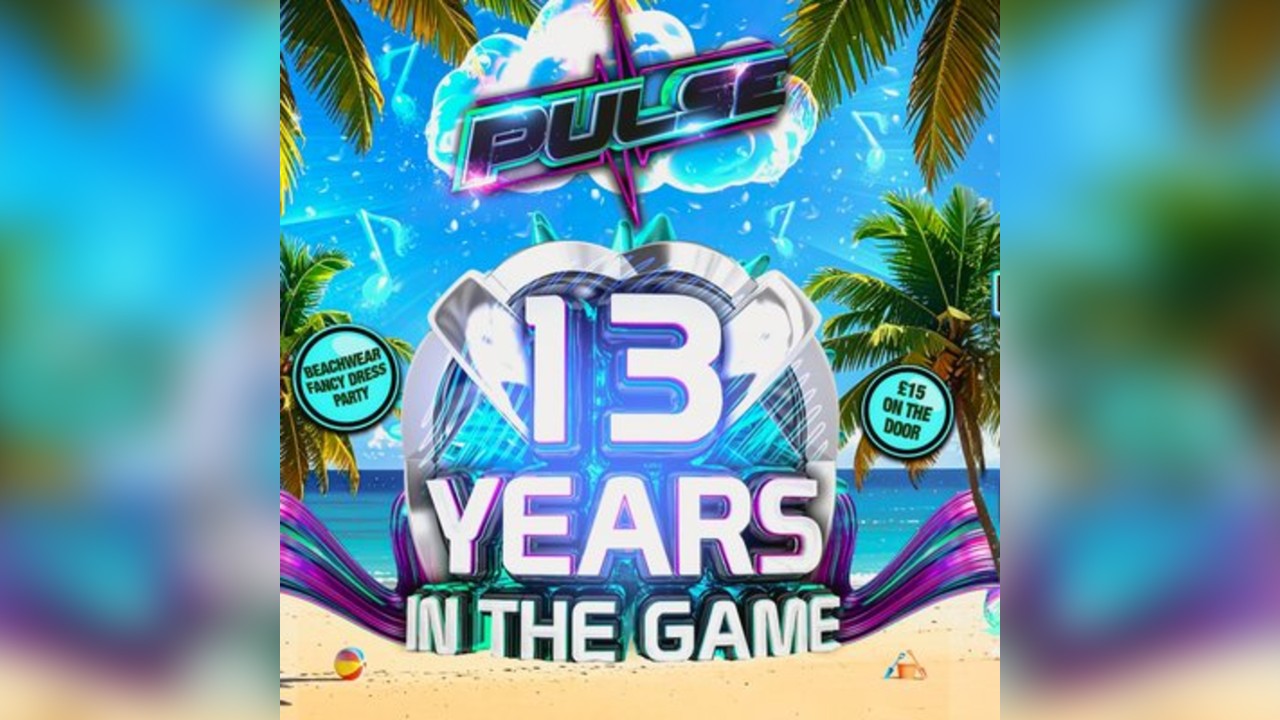 Pulse 13 Years in the game the Beachwear fancy dress special