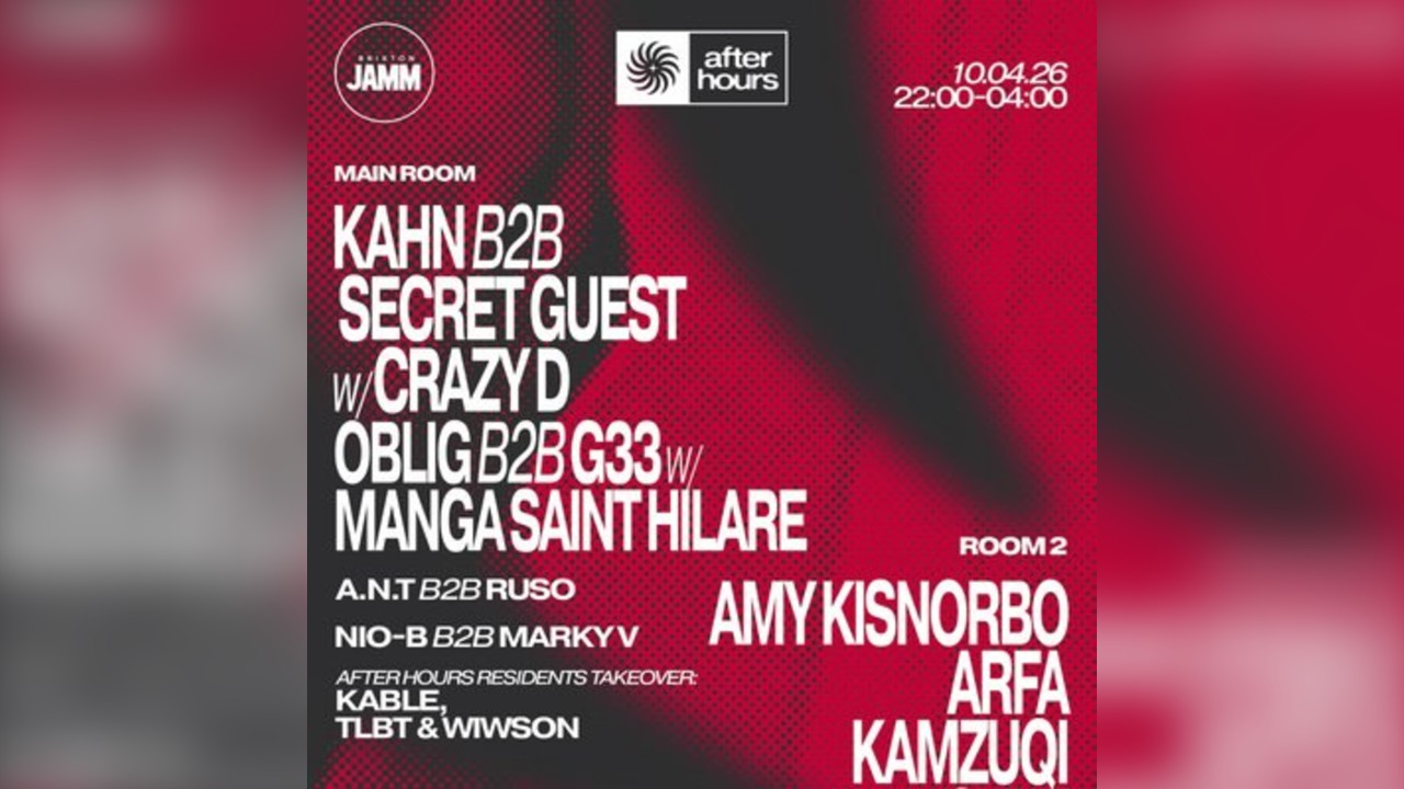 After Hours presents: Kahn b2b Commodo with Crazy D