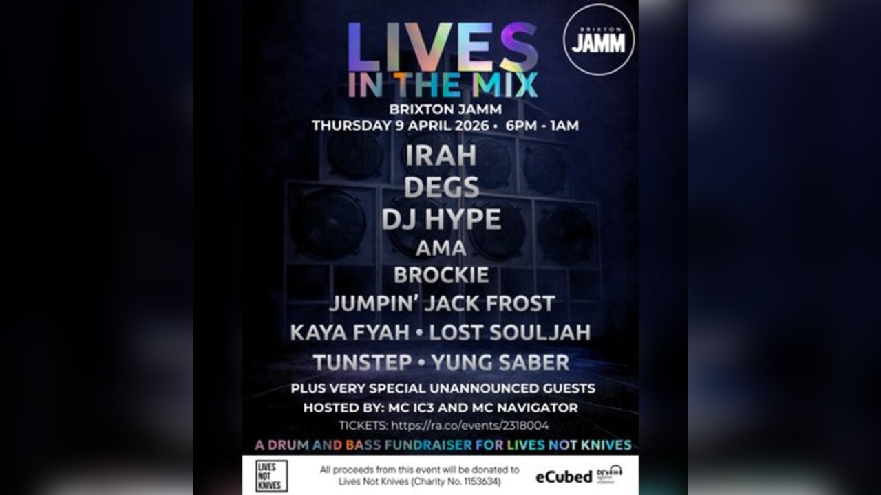 Lives in the Mix - a DnB fundraiser for Lives Not Knives
