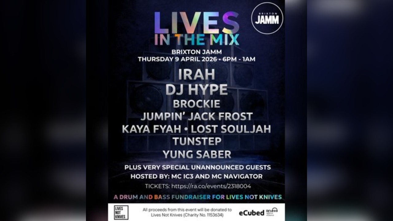 Lives in the Mix - a DnB fundraiser for Lives Not Knives